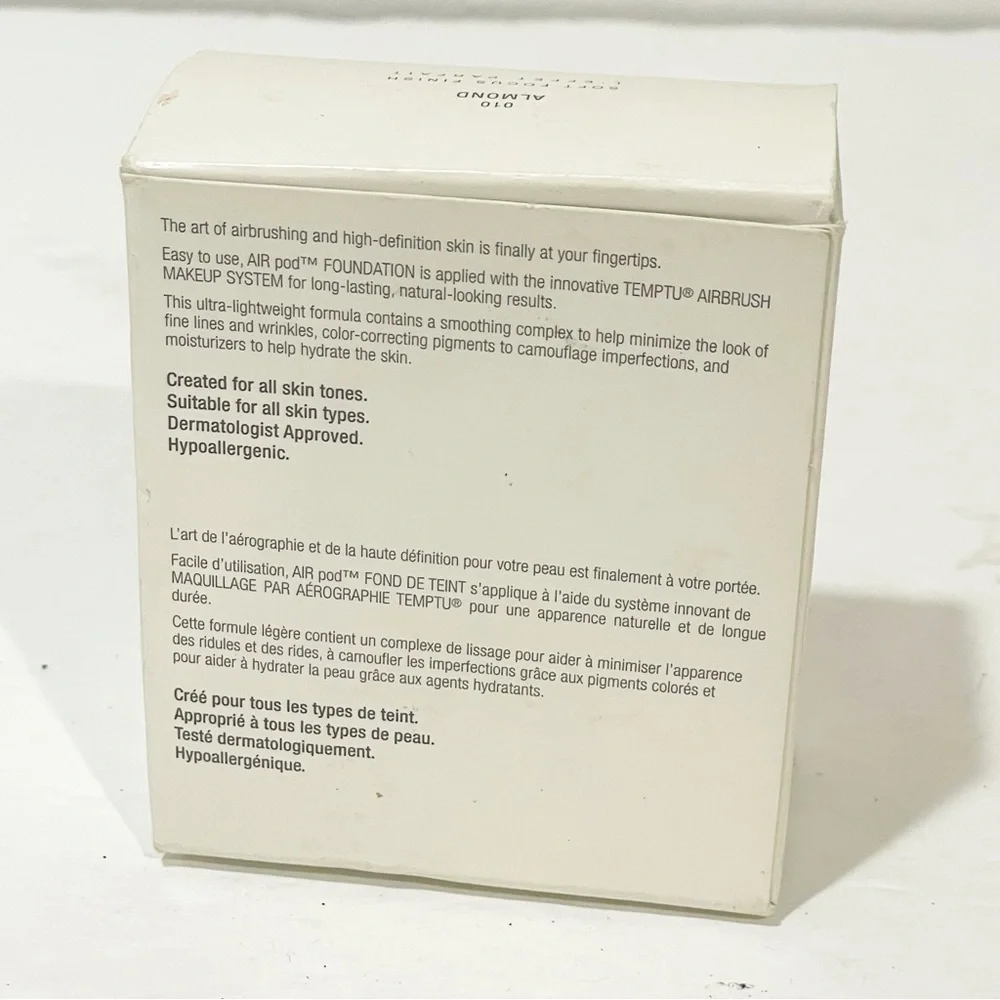 TEMPTU Air Pod Foundation 8.5ml/0.28fl.oz‎ Shade Almond 010 1 Pack NEW